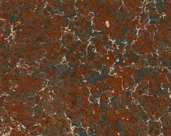 Handgemarmerd papier, boekbandrestauratie, (48 x 68 cm 19 x 27 in) c011