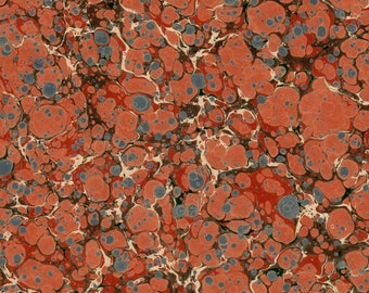 Hand Marbled Paper for Restoration and Bookbinding 48x67cm 19x26in d727