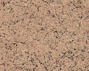 Handgemarmerd papier, schelppatroon, boekbandrestauratie, (48 x 68 cm 19 x 27 in) f082
