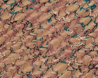 Hand Marbled Paper, Spanish Pattern, Bookbinding Restoration, (48x68cm 19x27in) d975