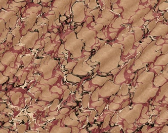 Hand Marbled Paper, Spanish Pattern, Bookbinding Restoration, (48x68cm 19x27in) d977