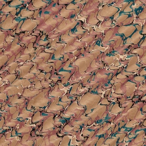 Papel marmoleado a mano para encuadernación y restauración, diseño español 48 x 67 cm 19 x 26 in d975