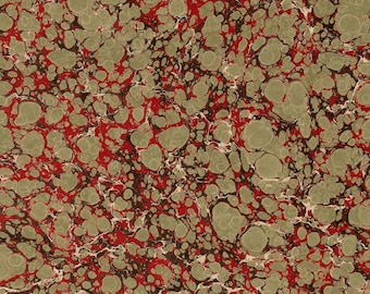 Handgemarmerd papier, boekbandrestauratie, (48 x 68 cm, 19 x 27 inch) d585