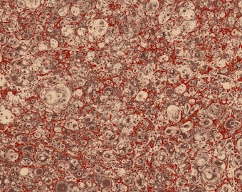 Hand Marbled Paper for Restoration and Bookbinding 48x67cm 19x26in d548