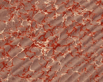 Hand Marbled Paper, Spanish Pattern, Bookbinding Restoration, (48x68cm 19x27in) d607