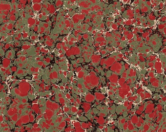Handgemarmerd papier, boekbandrestauratie, (48 x 68 cm 19 x 27 inch) d635