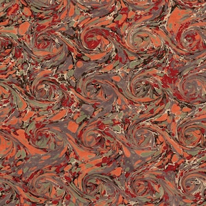 Grande feuille de papier marbré à la main pour restauration et reliure, grain long 60 x 86 cm 24 x 34 po. Série d493