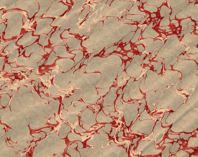 Hand Marbled Paper for Bookbinding and Book Restoration, Spanish ...