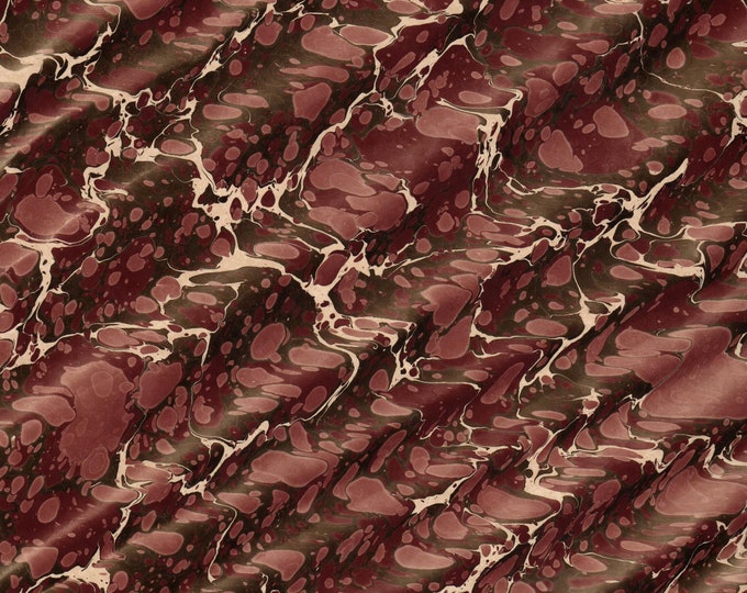 Hand Marbled Paper for Bookbinding and Restoration, Spanish Pattern ...