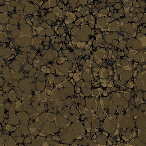 Zwart handgemarmerd papier voor restauratie en boekbinden 48 x 67 cm 19 x 26 in goud, serie f735