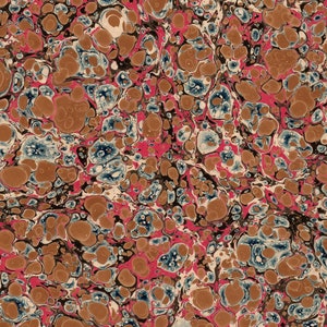 Papel marmoleado a mano para restauración y encuadernación 48 x 67 cm 19 x 26 in Serie f453