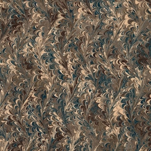 Hand Marbled Paper for Bookbinding and Restoration, Icarus Pattern 48x67cm 19x26in Series f351