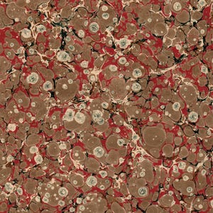 Hand Marbled Paper Large Sheet for Restoration and Bookbinding, Long Grain 60x86cm 24x34in Series f767