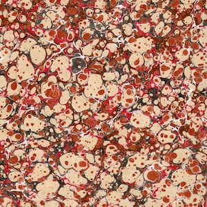 Papel marmoleado a mano para encuadernación y restauración 48 x 67 cm 19 x 26 in f482