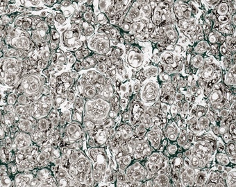 Hand Marbled Paper, Stormont Pattern, Bookbinding Restoration, (48x68cm 19x27in) f469