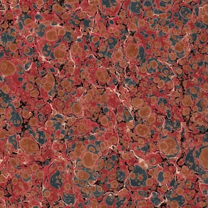 Papel marmoleado a mano para restauración y encuadernación 48 x 67 cm 19 x 26 in Serie f496