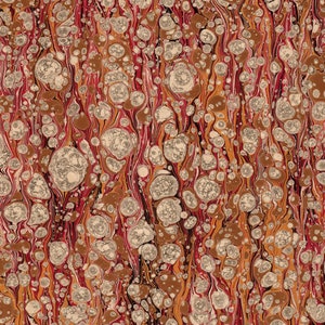 Papel marmoleado a mano para encuadernación y restauración, estampado de cebra 48 x 67 cm 19 x 26 pulgadas Serie f456