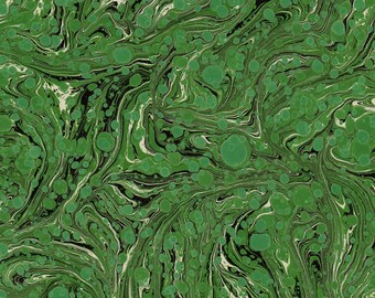 Hand Marbled Paper 48x67cm 19x26in Restoration Bookbinding