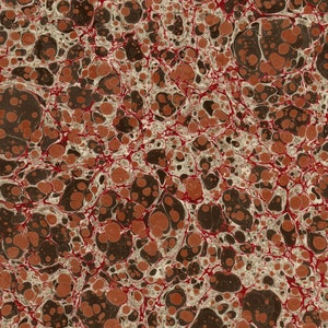 Papel marmoleado a mano para encuadernación y restauración 48 x 67 cm 19 x 26 in Serie d045
