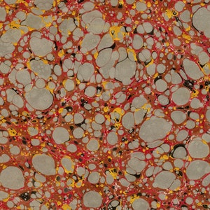 Papel marmolado a mano para encuadernación y restauración 48 x 67 cm 19 x 26 pulgadas Serie Oro d079