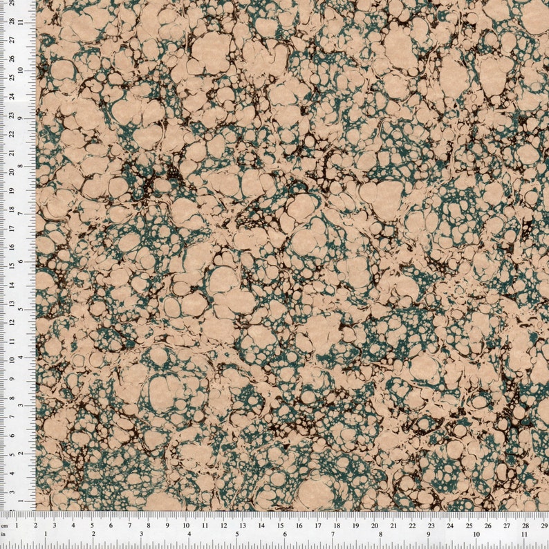 Hand Marbled Paper 48x67cm 19x26in Restoration Bookbinding