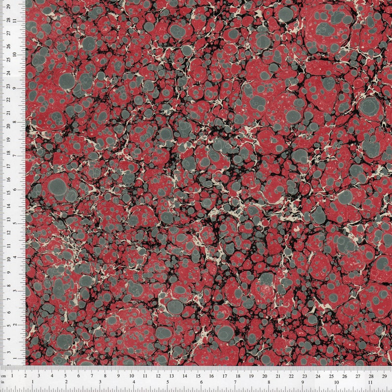 Hand Marbled Paper 48x67cm 19x26in Bookbinding Restoration