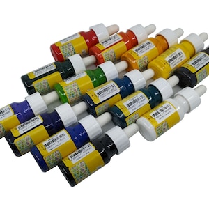 Set di 10 flaconi di vernice acrilica per marmorizzazione facile ed Ebru (30 ml 1 oz) Scegli i tuoi colori, pronti all'uso