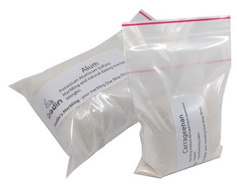 Dodin's Carrageenan Powder and Alum, Traditional Marbling Essentials Set of 2 x 200g 7oz