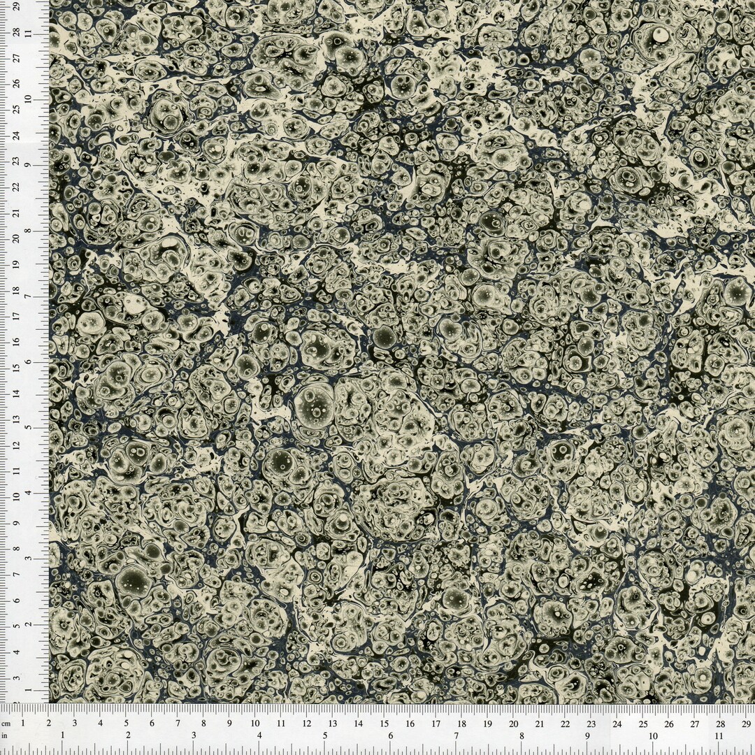 Shell Paper Patern Hand Marbled Paper, Shell Pattern, Bookbinding Restoration, (48x68cm ...