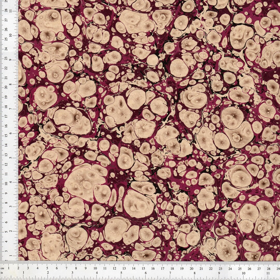 Shell Paper Patern Hand Marbled Paper, Shell Pattern, Bookbinding Restoration, (48x68cm ...