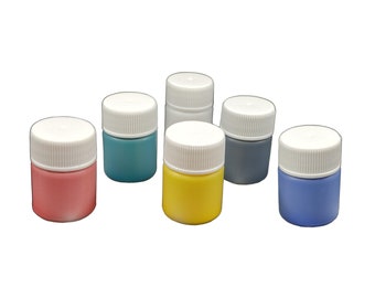 Acrylic Paint for Easy Marbling and Ebru, Set of 6 Colors x 15ml 0.5oz