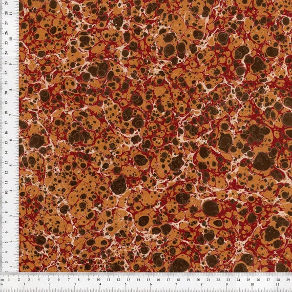 Hand Marbled Paper 48x67cm 19x26in Book Binding Restoration Series
