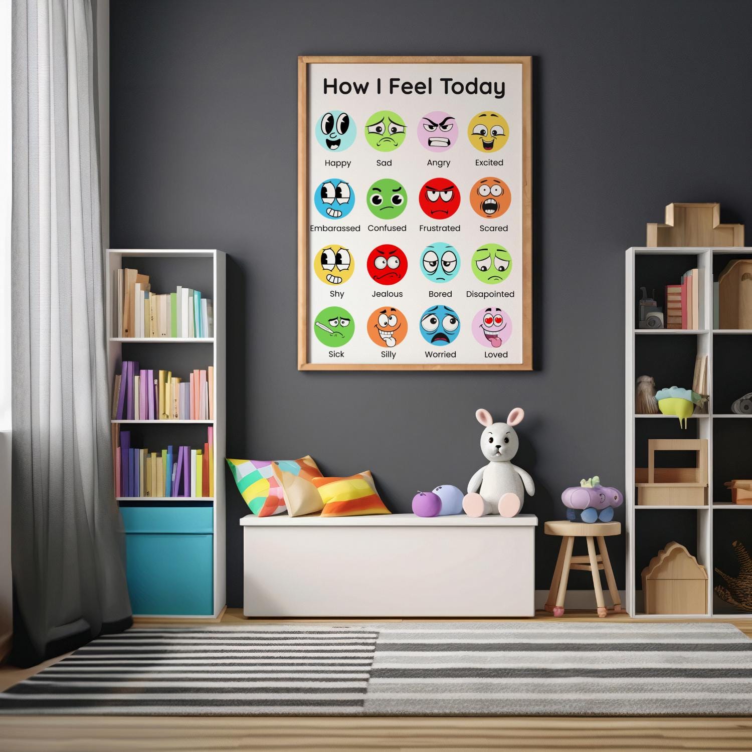 Printable Feelings Chart for Kids | Visual Emotions Chart for ...