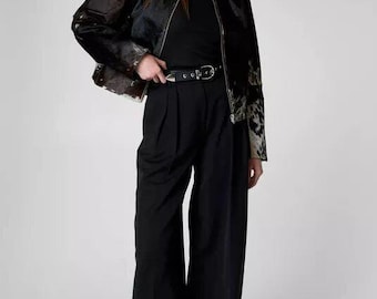 Echte Rindsleder Lederjacke für Damen | Natürliche Hair-On Kuhfell Lederjacke | Pony Skin Hair Lederjacke, bestes Geschenk für sie