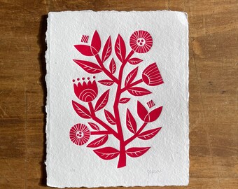Grow | Art Print, Limited Edition, Scandi Floral Wall Decor