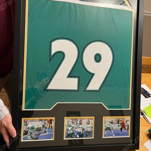 Wooden Jersey Frame Display Case With Mat and Real Tempered Glass | Jersey Case | Jersey Display | Jersey Shadow Box | Sports Jersey Frame