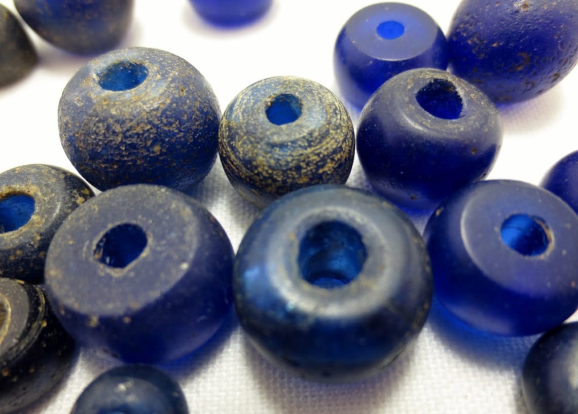 NATIVE AMERICAN TRADE Beads Cobalt Trade Beads from Oregon Etsy
