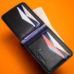 Klassische Geldbörse | Handgefertigte Brieftasche aus echtem Ziegenleder