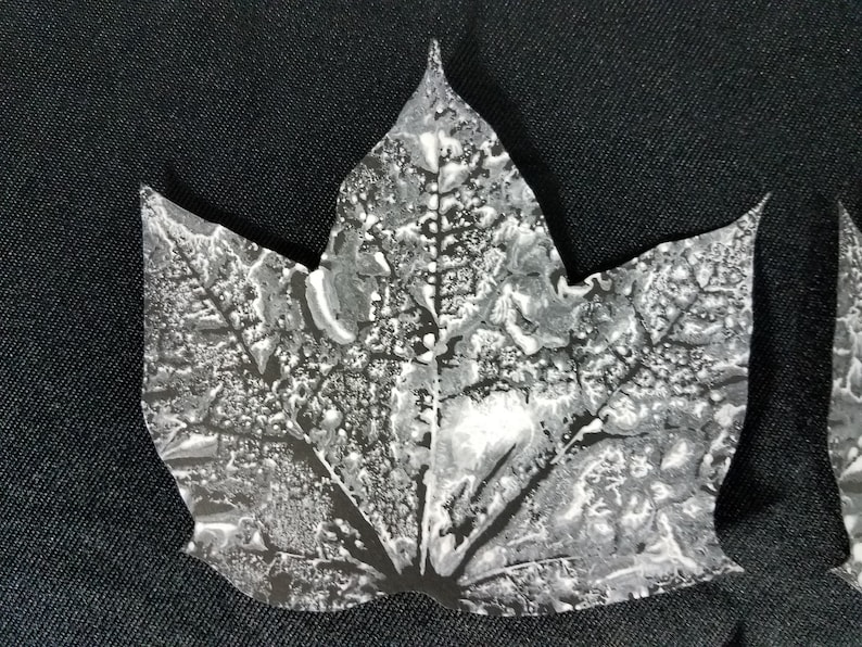leaf white handmade cardstock 2-5 painted scrapbooking hand cut unique craft Arts set decoupage crafts cutout black Textured