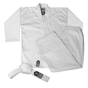 Karate Uniform for Kids & Adults Lightweight Student Gi Pants and Jackets for Martial Arts Uniform With Free Belt