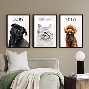 Personalized Pet Portraits – Watercolor Paintings, Digital Artwork, Memorial GIFs, Perfect Gifts for Pet Owners