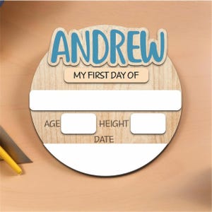 Custom First Day of School Sign, Back to School Sign, Preschool, Kindergarten 1st Day of School Sign,  Last Day of School Sign,School Board