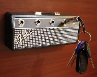 Vintage Amplifier Wall Key Holder – Retro Music Organizer & Home Décor Gift for Musicians