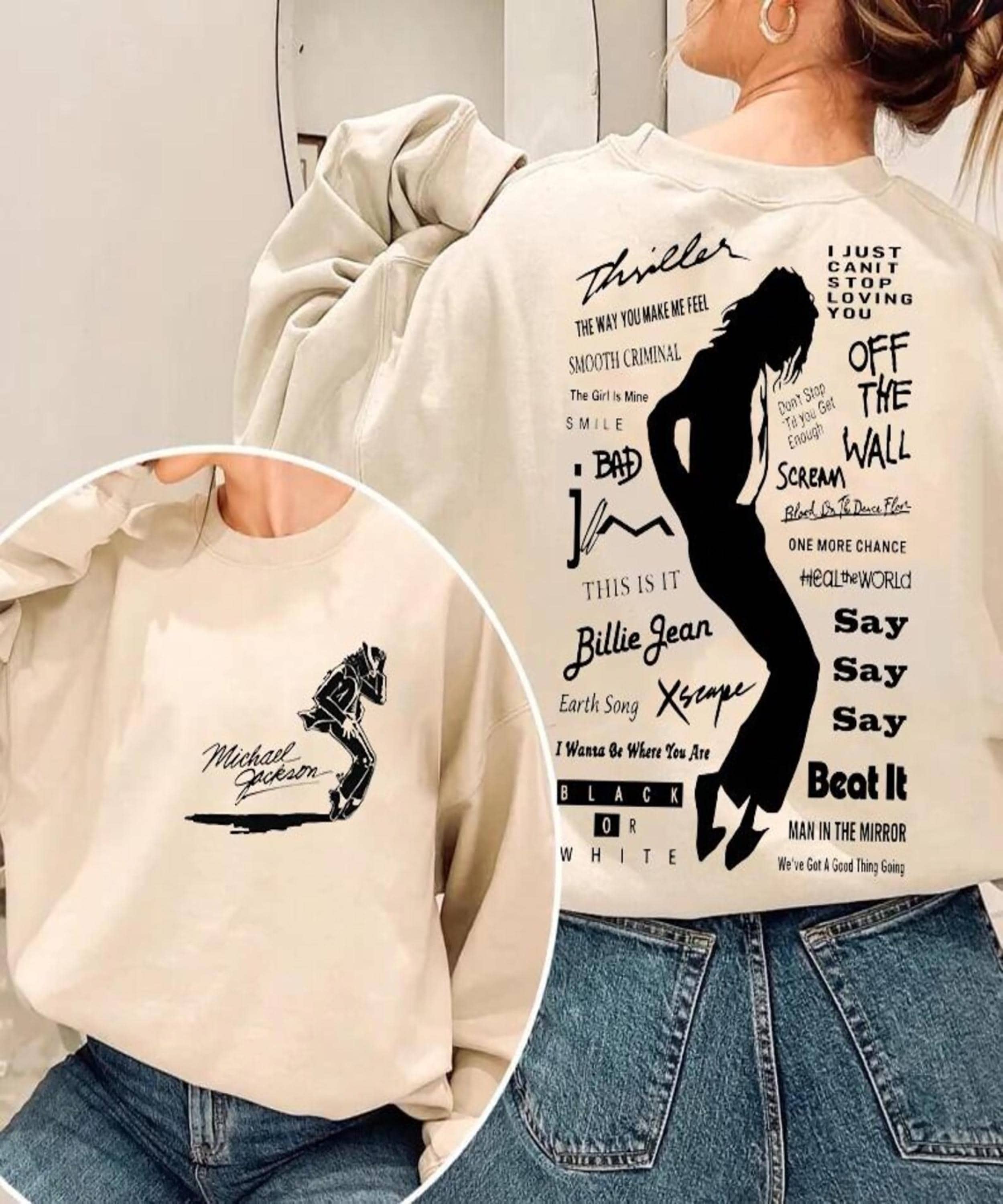 Michael Jackson Vintage Hoodie - Etsy UK