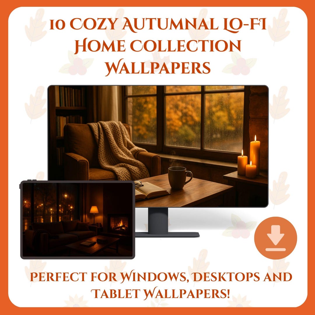 10 Cozy Autumn Lo-fi Home Wallpapers | Cinematic Fall Desktop ...