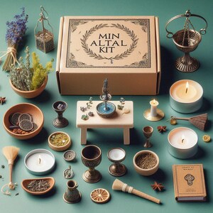 Kit de altar de viaje, altar de brujas, mini altar, kit de brujería, suministros para brujas, kit para principiantes.
