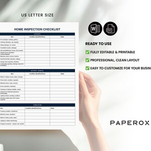 Home Inspection Checklist Template - Printable House Walkthrough PDF ...