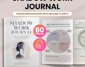 Shadow Work Journal, Self Discovery Workbook, Self Healing Journal, Personal Growth, CBT Worksheets, Trauma Recovery, Self Care