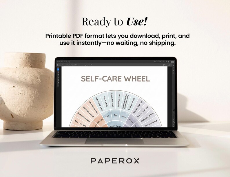 Self Help Wheel Self-care Wheel Printable Poster, Mental Health Coping Skills Chart ...