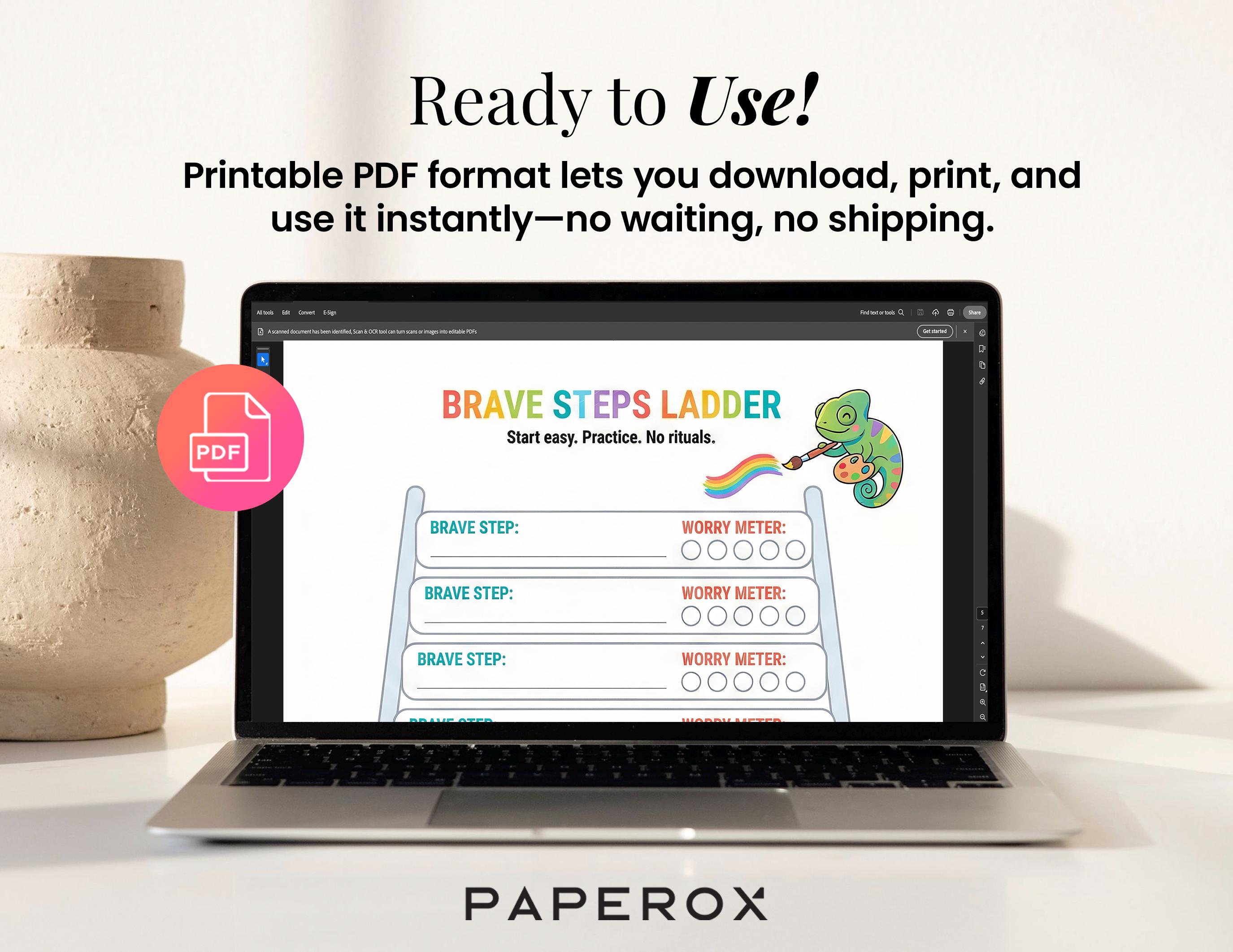 OCD Worksheets for Kids, ERP Therapy Workbook, Child Anxiety Activities ...
